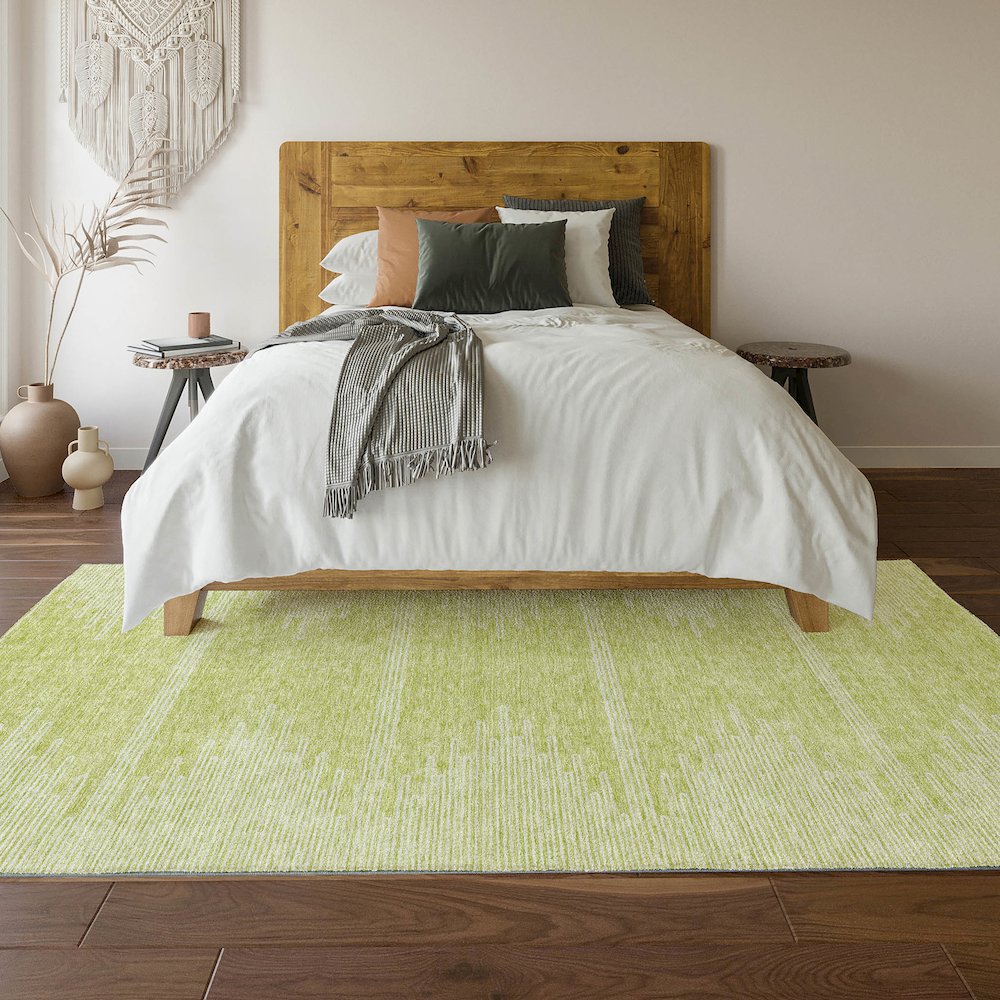 Premium Machine Washable Mayfield  Aloe 9' x 12' Rug. Picture 6