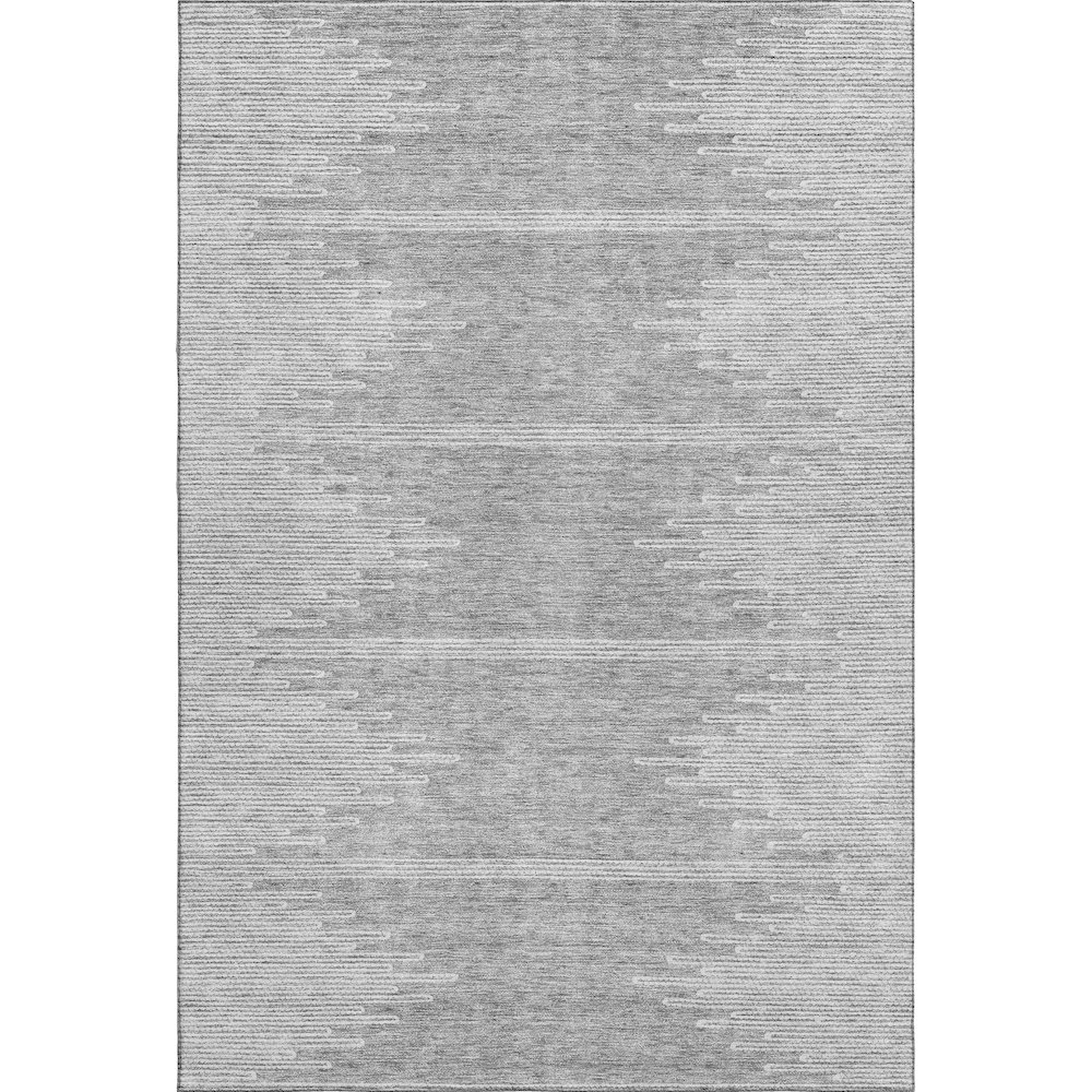 Premium Machine Washable Mayfield  Gray 9' x 12' Rug. Picture 1