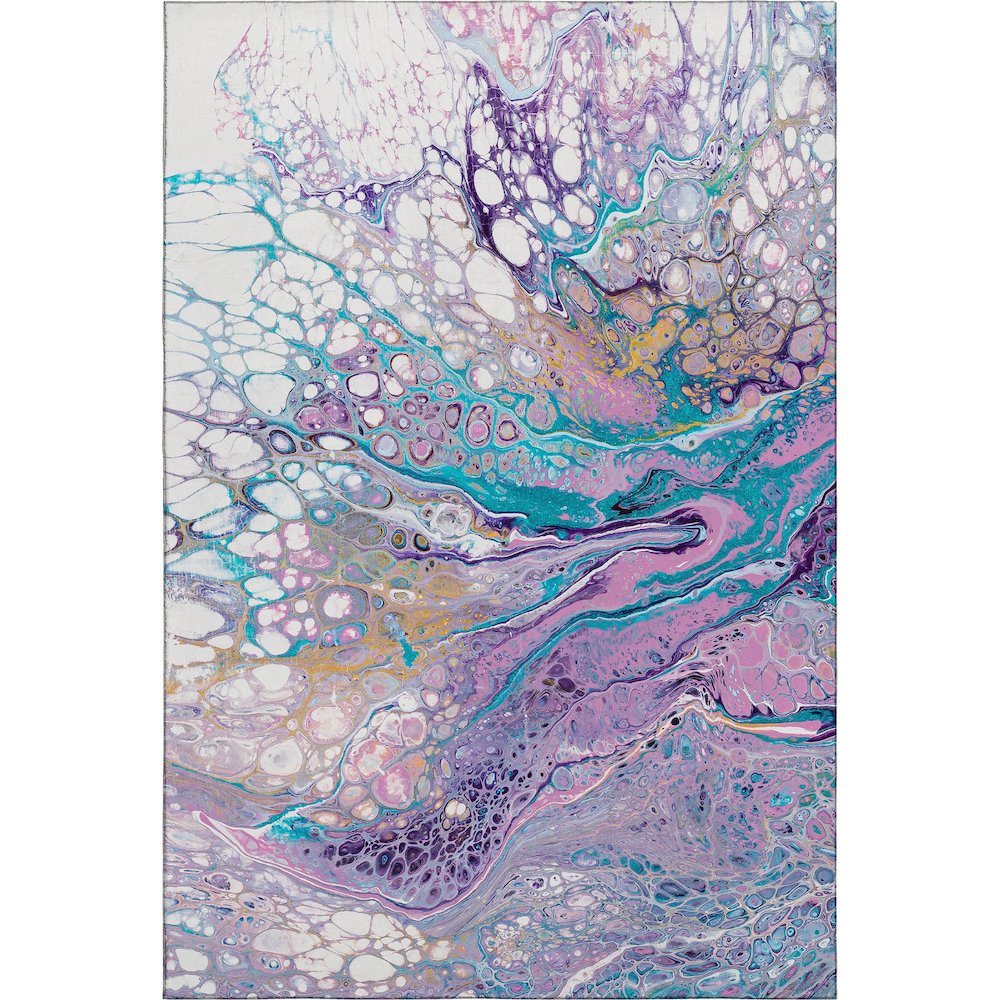 Premium Machine Washable Mayfield  Periwinkle 9' x 12' Rug. Picture 1