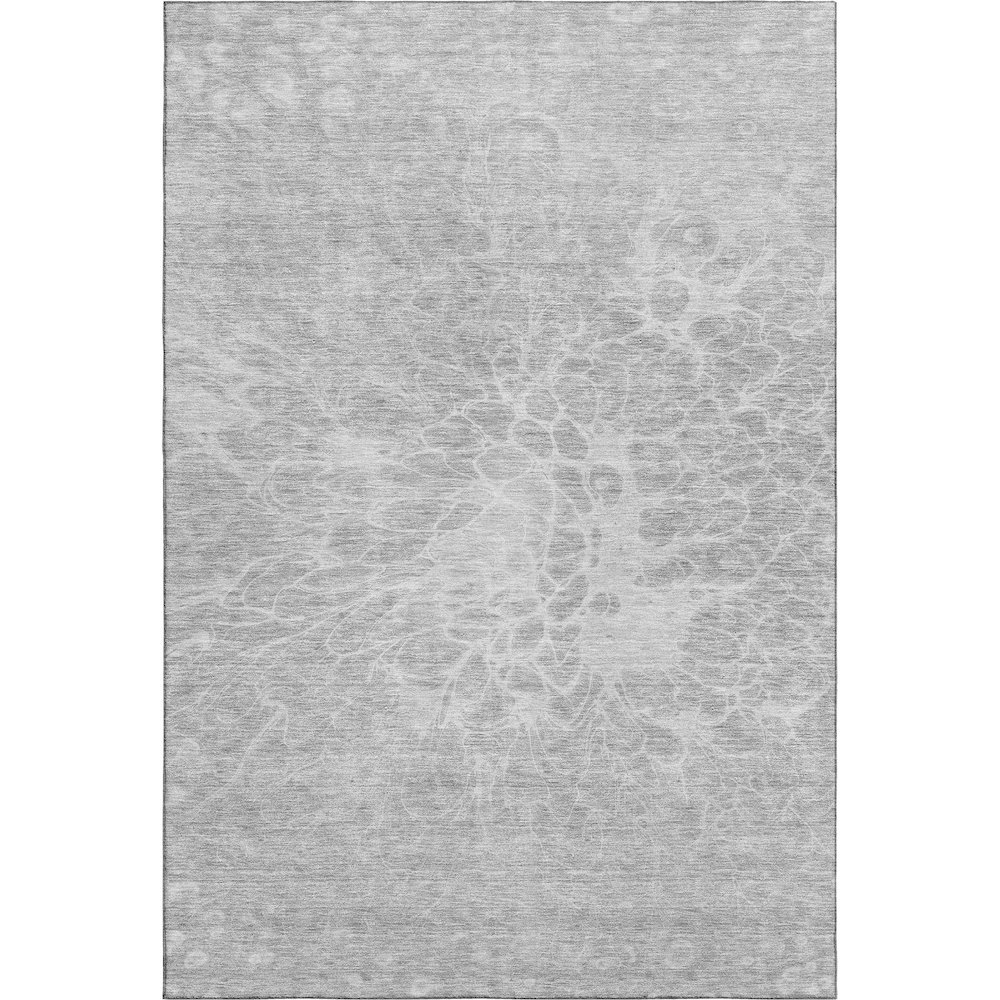 Premium Machine Washable Mayfield AMF653 Silver 9' x 12' Rug. Picture 1
