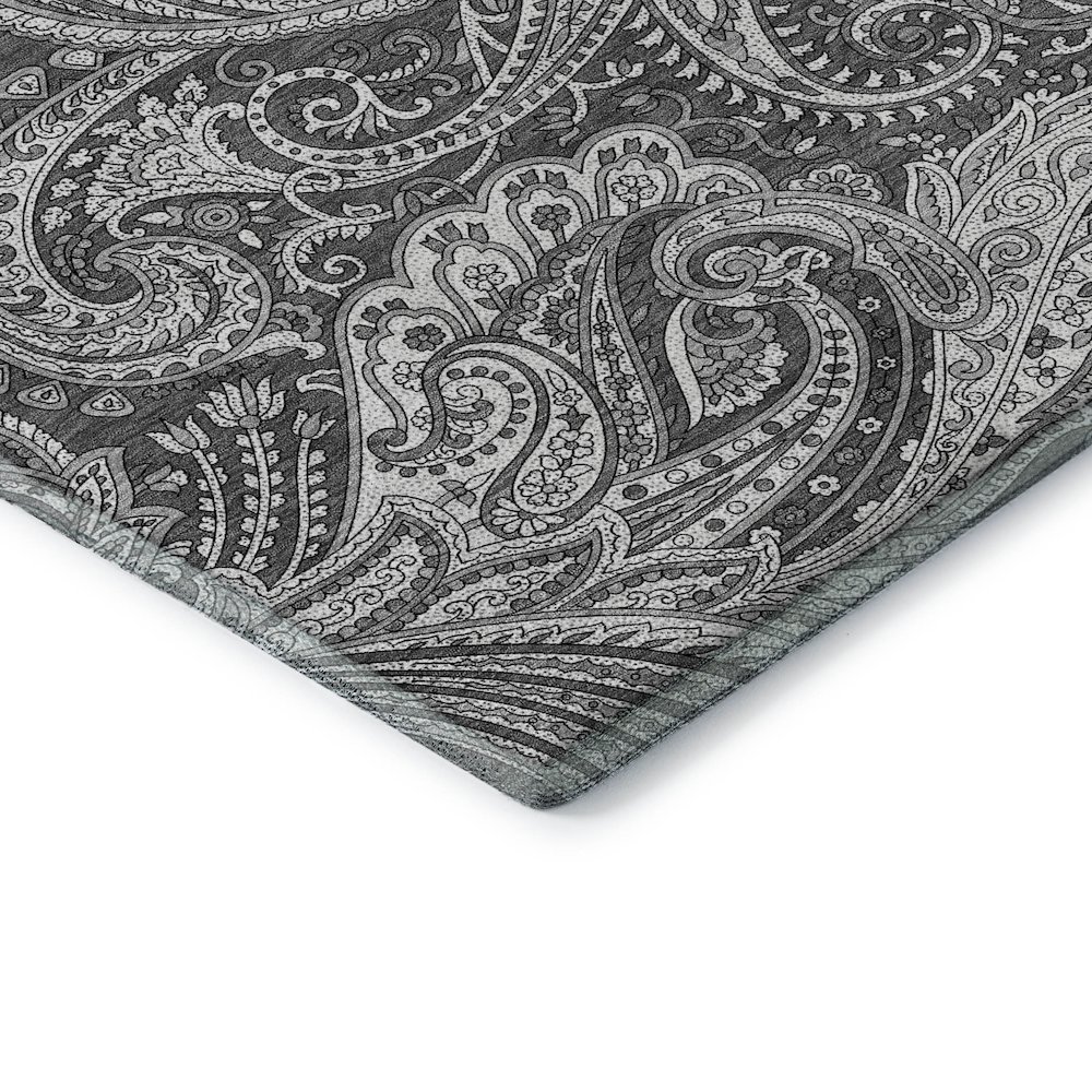 Premium Machine Washable Mayfield AMF654 Gray 5' x 7'6" Rug. Picture 3