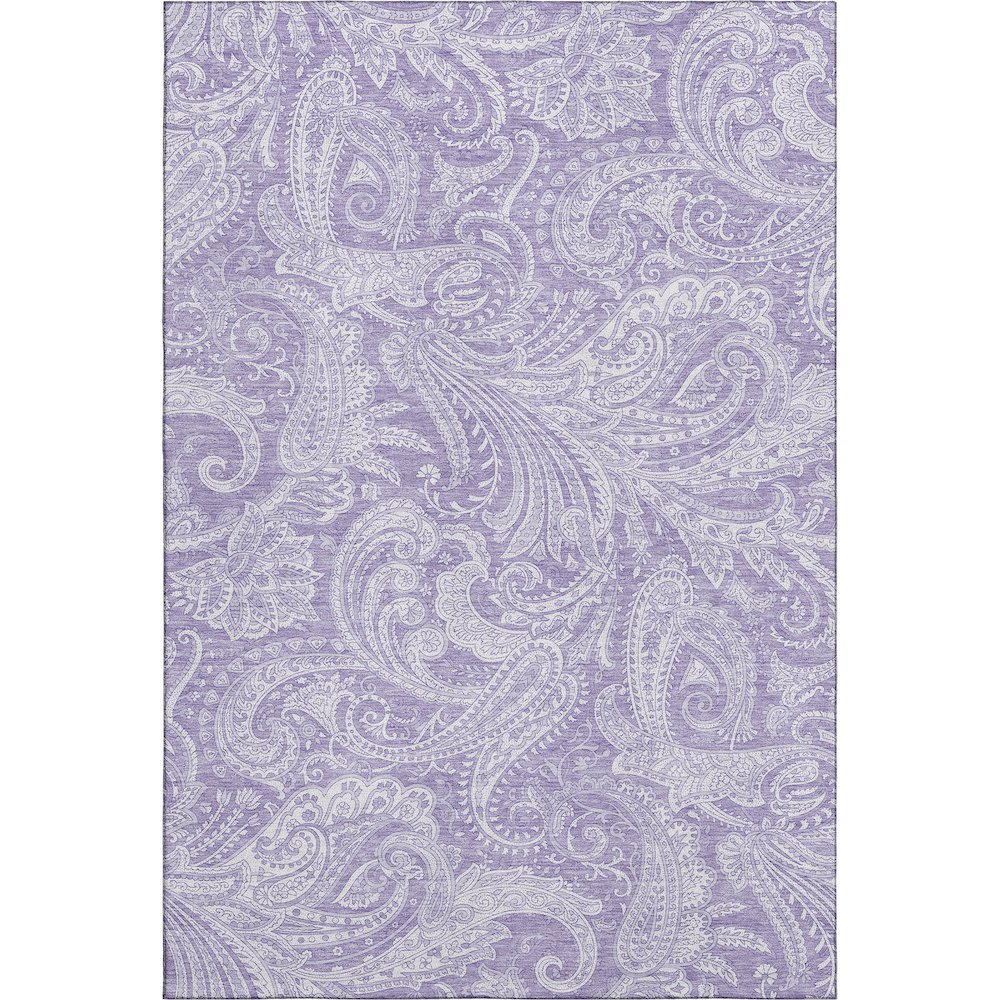 Premium Machine Washable Mayfield AMF654 Lavender 9' x 12' Rug. Picture 1