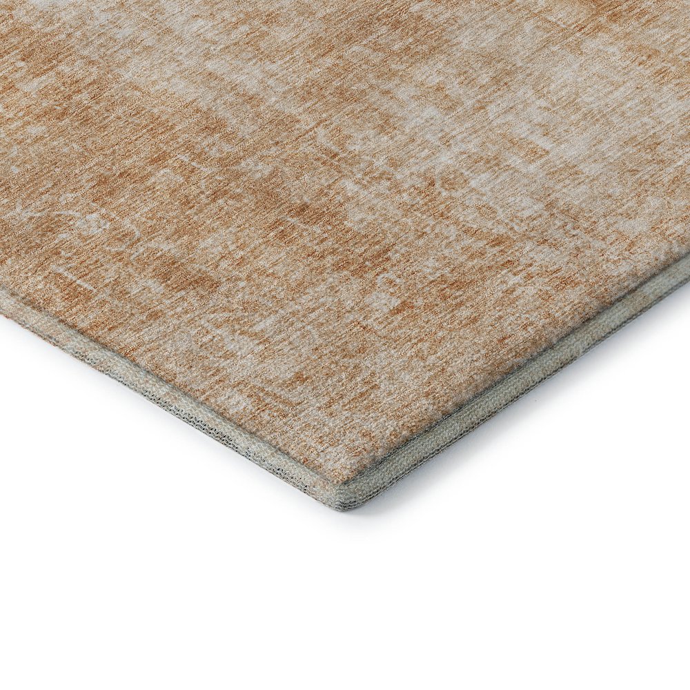 Premium Machine Washable Mayfield AMF656 Terracotta 5' x 7'6" Rug. Picture 3