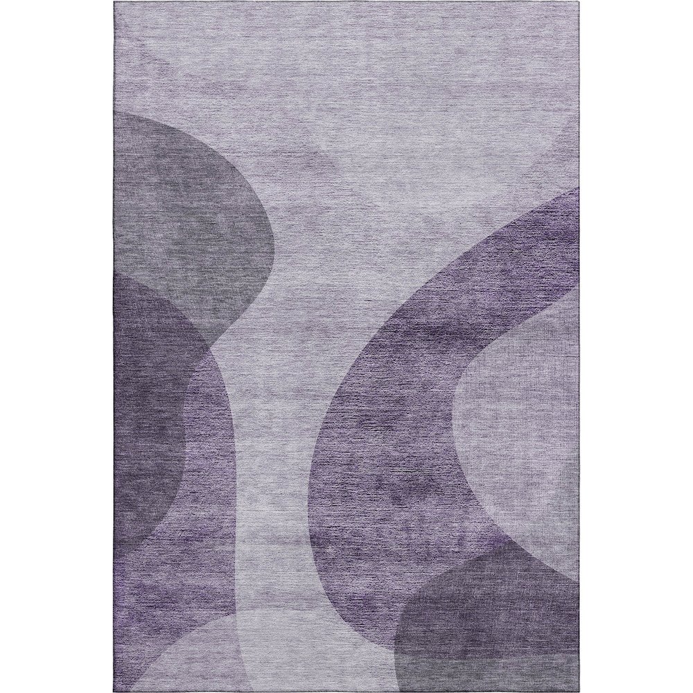Premium Machine Washable Mayfield AMF657 Purple 9' x 12' Rug. Picture 1