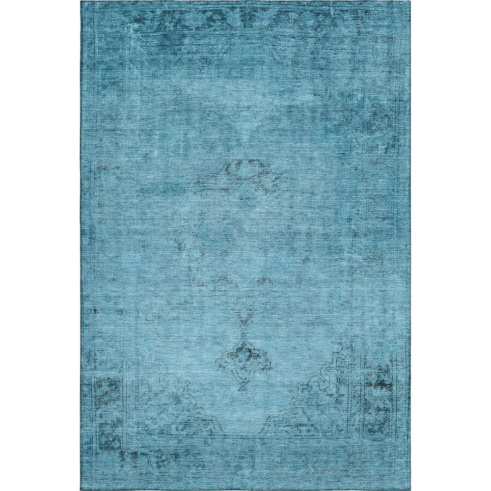 Premium Machine Washable Mayfield AMF658 Blue 9' x 12' Rug. Picture 1