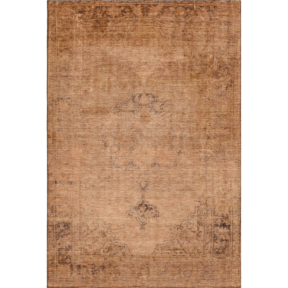 Premium Machine Washable Mayfield AMF658 Copper 9' x 12' Rug. Picture 1