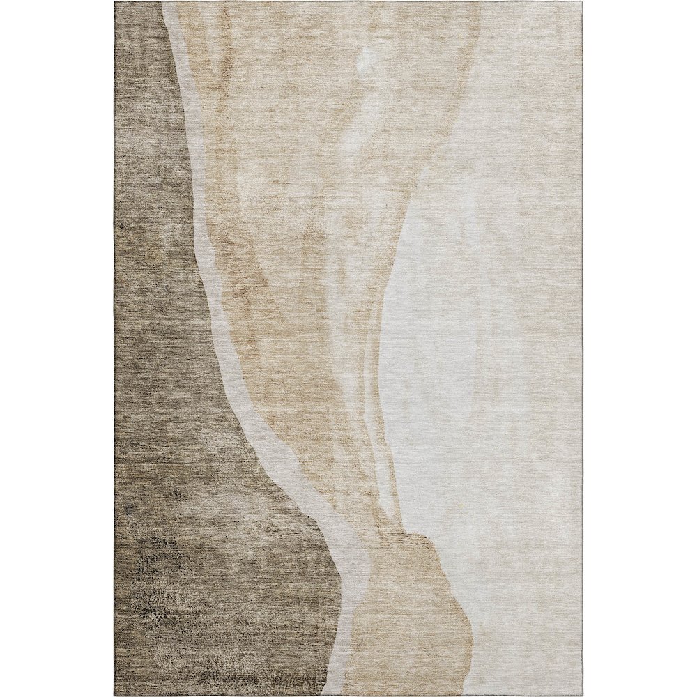 Premium Machine Washable Mayfield AMF667 Brown 9' x 12' Rug. Picture 1