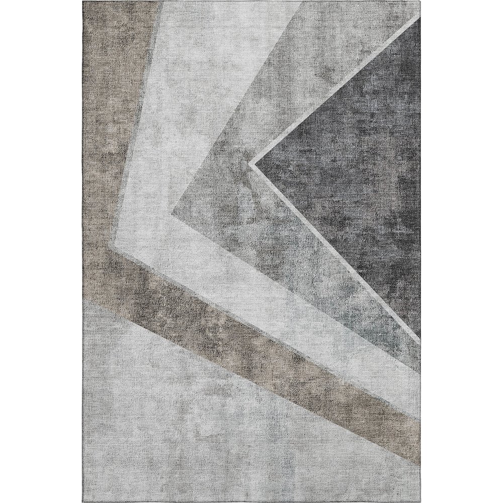 Premium Machine Washable Mayfield AMF671 Gray 9' x 12' Rug. Picture 1