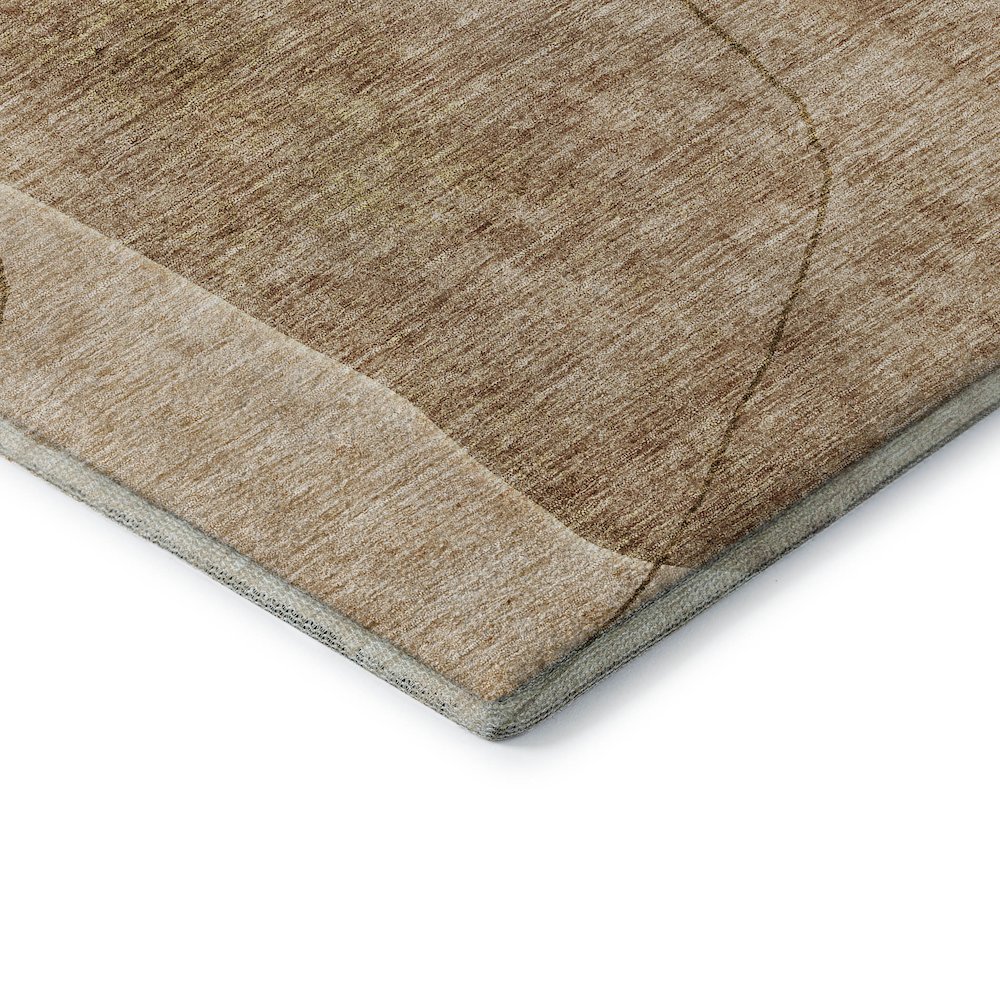 Premium Machine Washable Mayfield AMF672 Paprika 5' x 7'6" Rug. Picture 3