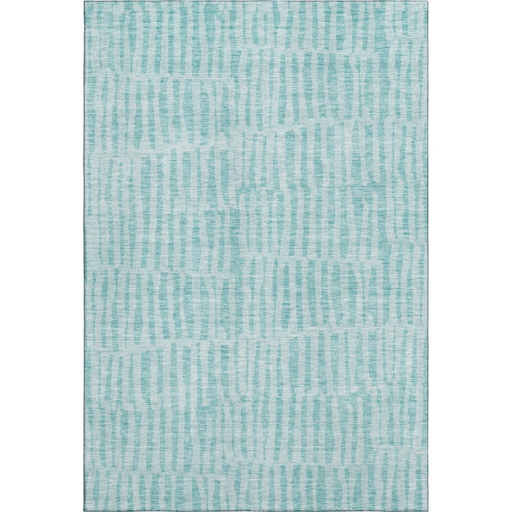 Premium Machine Washable Mayfield AMF674 Teal 9' x 12' Rug. Picture 1