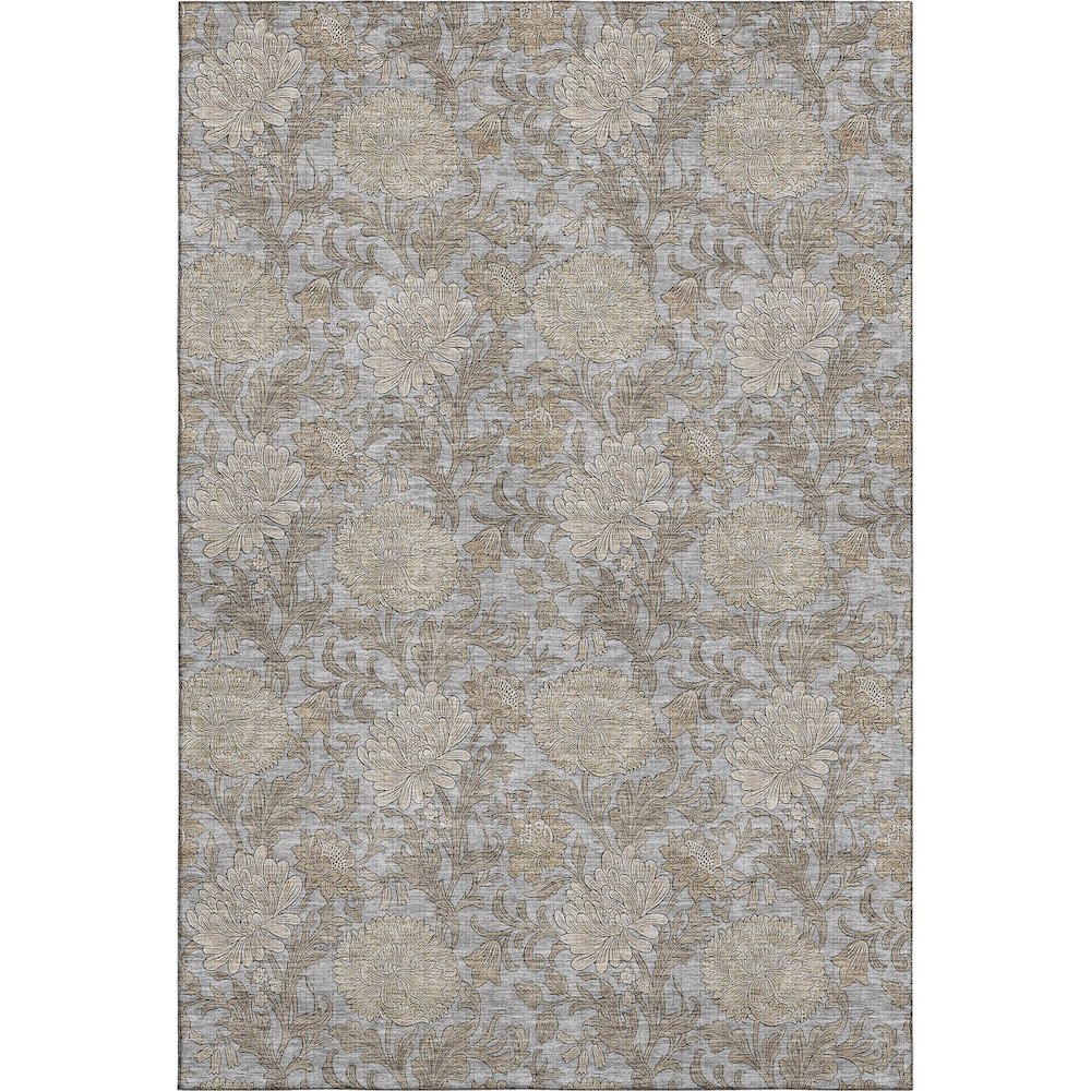 Premium Machine Washable Mayfield AMF677 Gray 9' x 12' Rug. Picture 1
