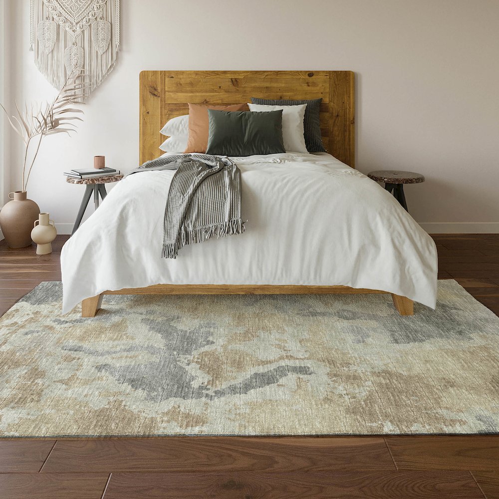 Premium Machine Washable Mayfield  Beige 9' x 12' Rug. Picture 6