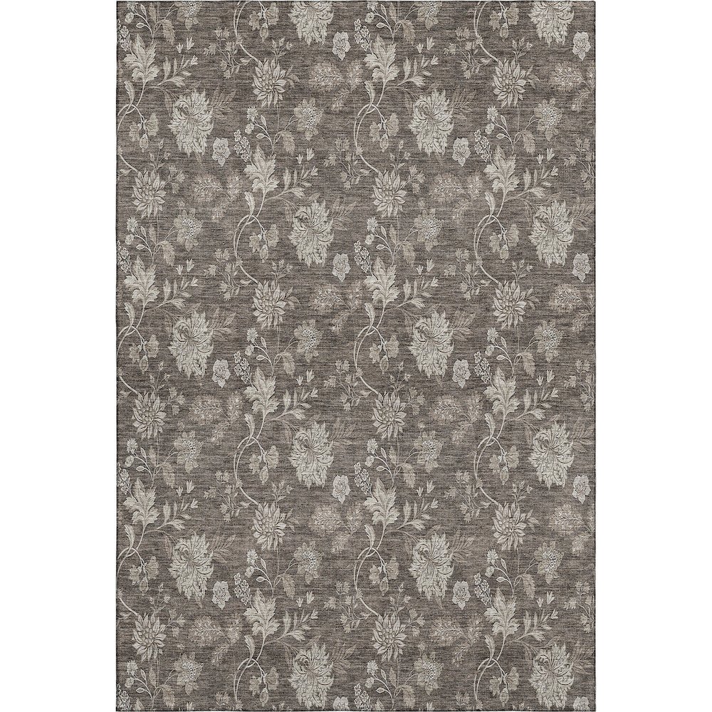 Premium Machine Washable Mayfield AMF680 Chocolate 9' x 12' Rug. Picture 1