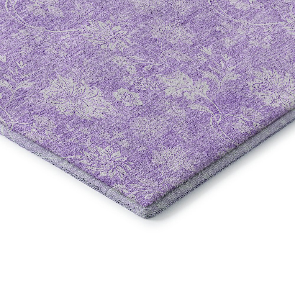 Premium Machine Washable Mayfield AMF681 Lilac 5' x 7'6" Rug. Picture 3