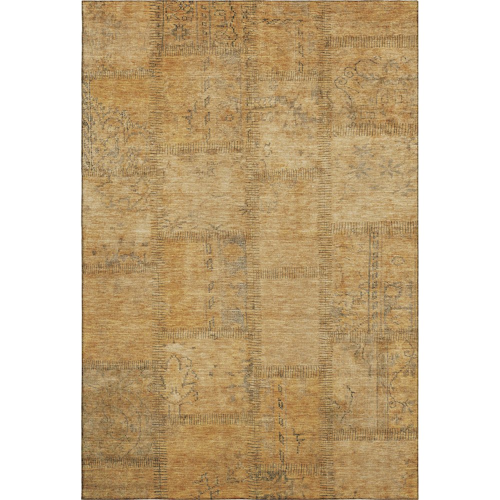 Premium Machine Washable Mayfield AMF685 Copper 9' x 12' Rug. Picture 1