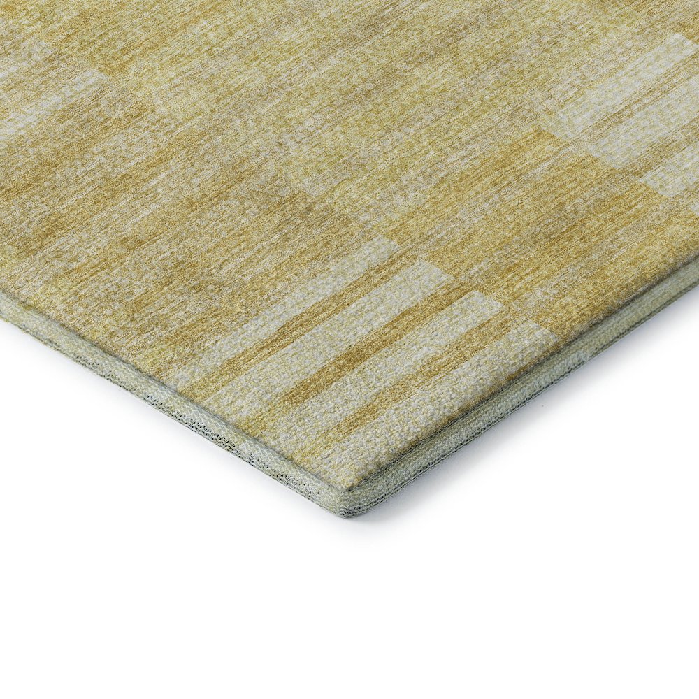 Premium Machine Washable Mayfield AMF686 Honey 5' x 7'6" Rug. Picture 3