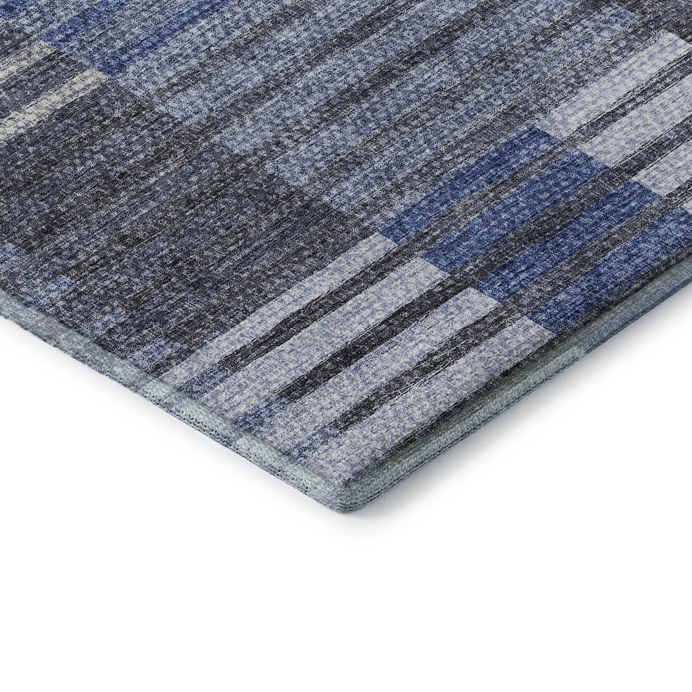Premium Machine Washable Mayfield AMF687 Blue 5' x 7'6" Rug. Picture 3