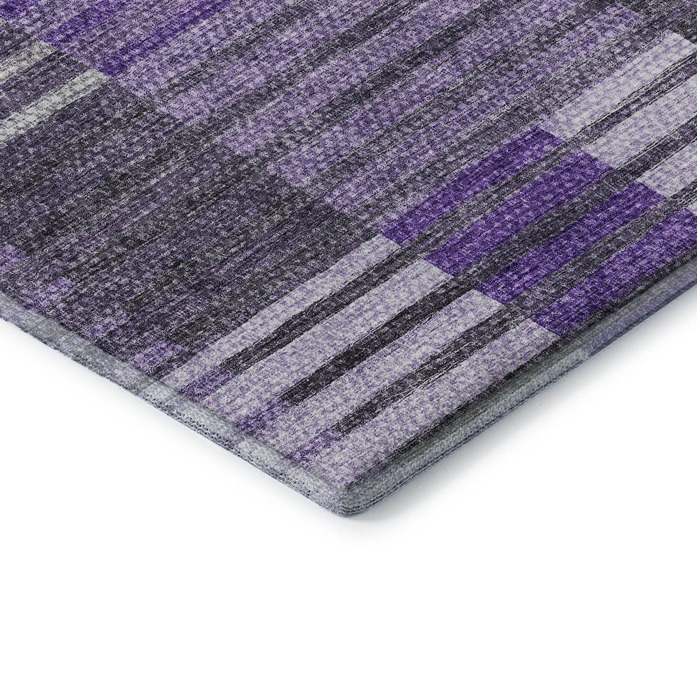 Premium Machine Washable Mayfield AMF687 Purple 5' x 7'6" Rug. Picture 3