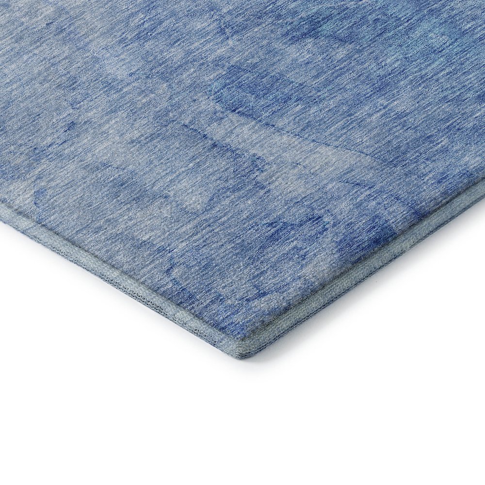 Premium Machine Washable Mayfield AMF688 Blue 5' x 7'6" Rug. Picture 3