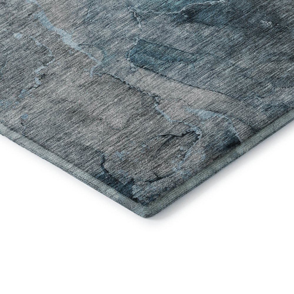 Premium Machine Washable Mayfield AMF689 Teal 5' x 7'6" Rug. Picture 3