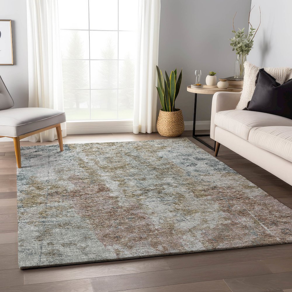 Premium Machine Washable Mayfield  Multi 9' x 12' Rug. Picture 5