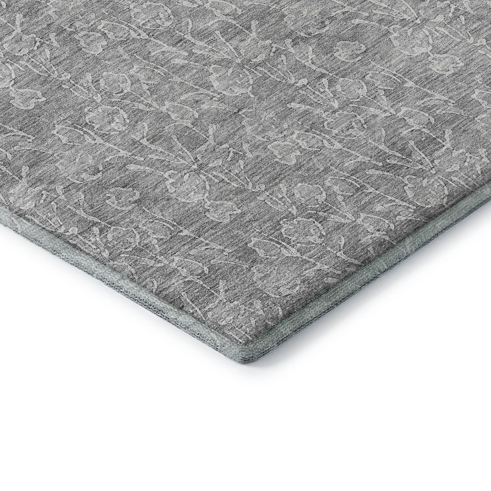 Premium Machine Washable Mayfield AMF691 Silver 5' x 7'6" Rug. Picture 3