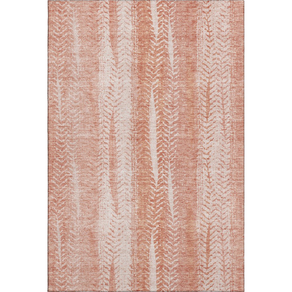 Premium Machine Washable Mayfield AMF694 Coral 9' x 12' Rug. Picture 1