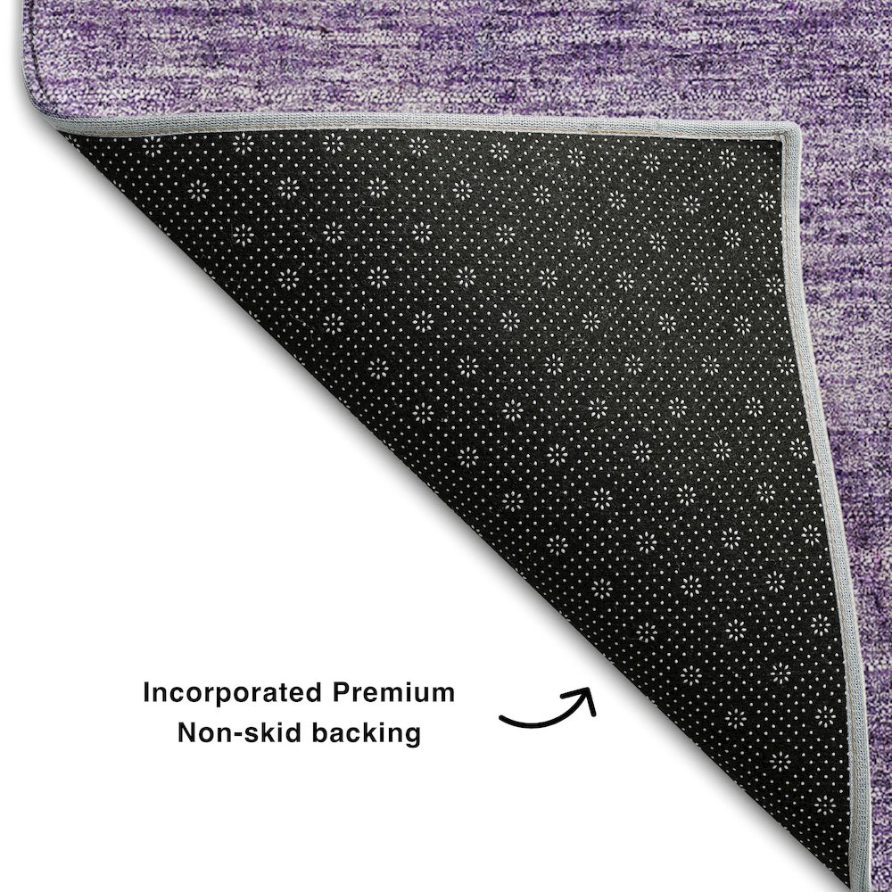 Premium Machine Washable Mayfield AMF696 Purple 5' x 7'6" Rug. Picture 2