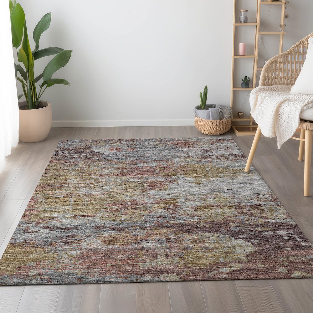 Premium Machine Washable Mayfield  Multi 9' x 12' Rug. Picture 5