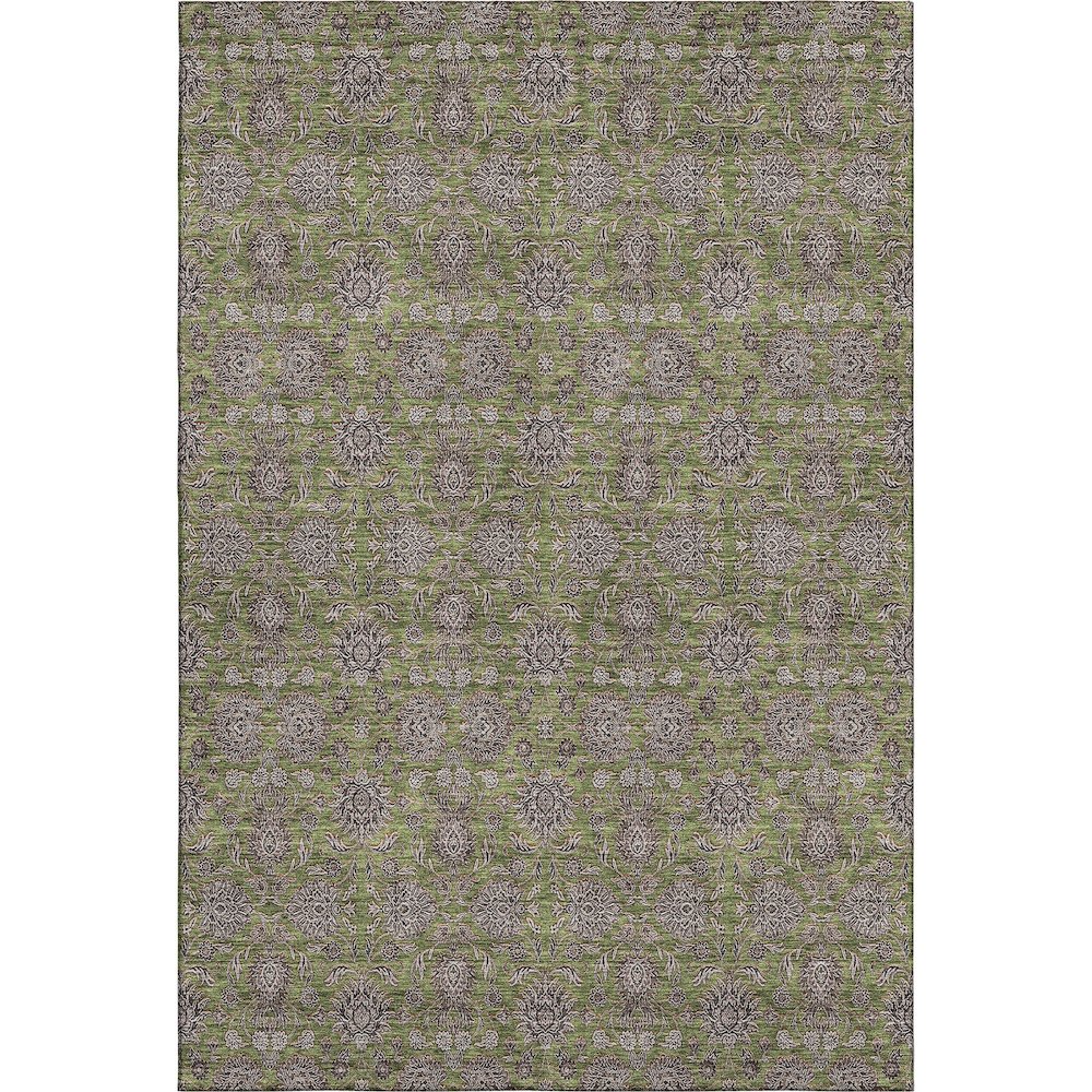 Premium Machine Washable Mayfield AMF702 Olive 9' x 12' Rug. Picture 1
