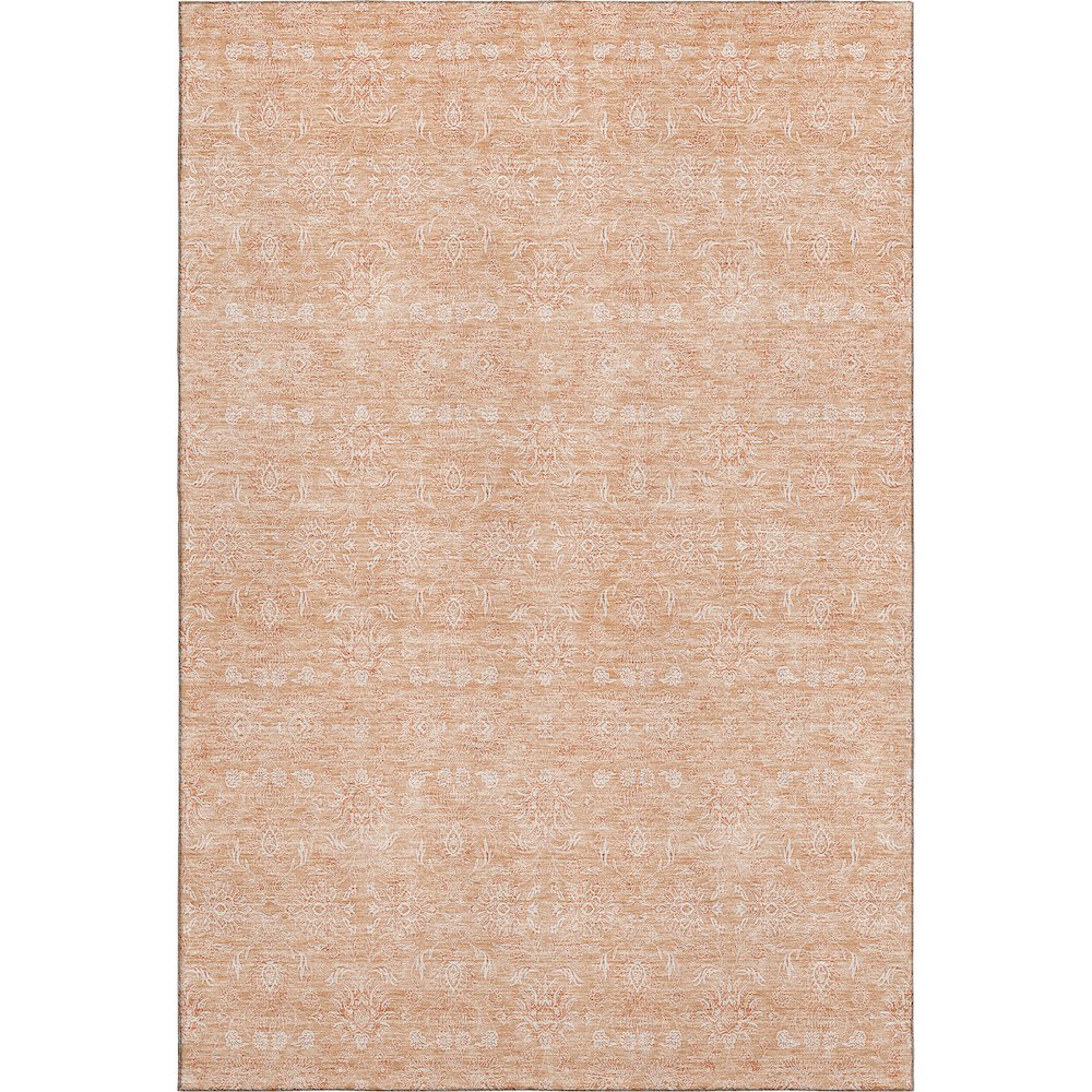Premium Machine Washable Mayfield AMF703 Peach 9' x 12' Rug. Picture 1