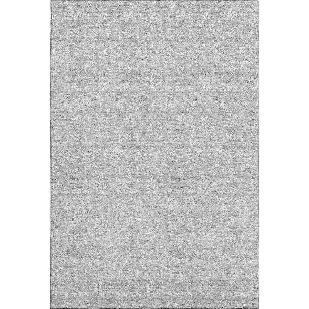 Premium Machine Washable Mayfield AMF703 Silver 9' x 12' Rug. Picture 1