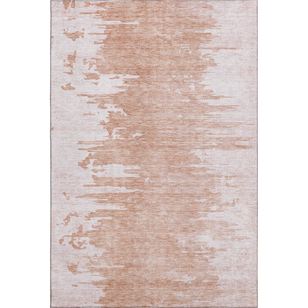 Premium Machine Washable Mayfield AMF705 Terracotta 9' x 12' Rug. Picture 1