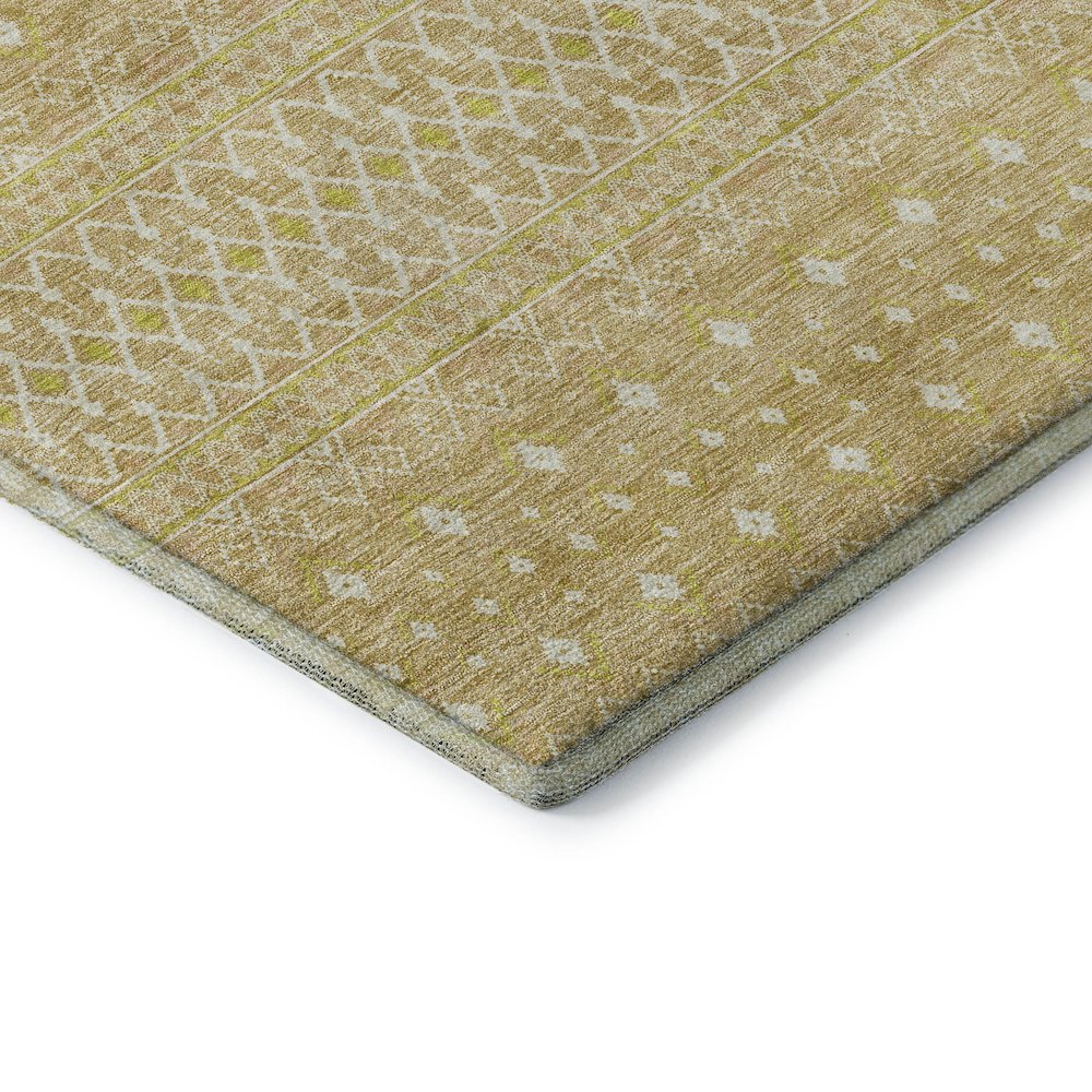 Premium Machine Washable Mayfield AMF709 Gold 5' x 7'6" Rug. Picture 3