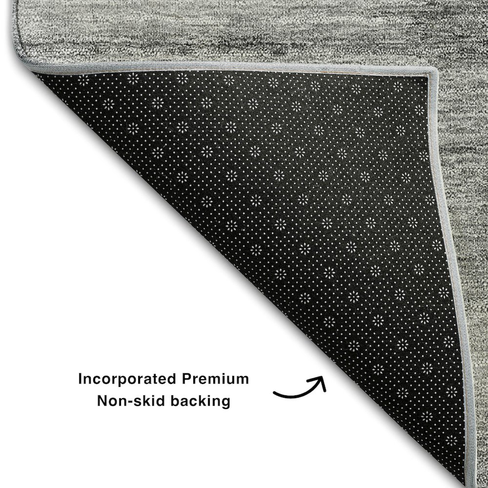 Premium Machine Washable Mayfield AMF712 Gray 5' x 7'6" Rug. Picture 2