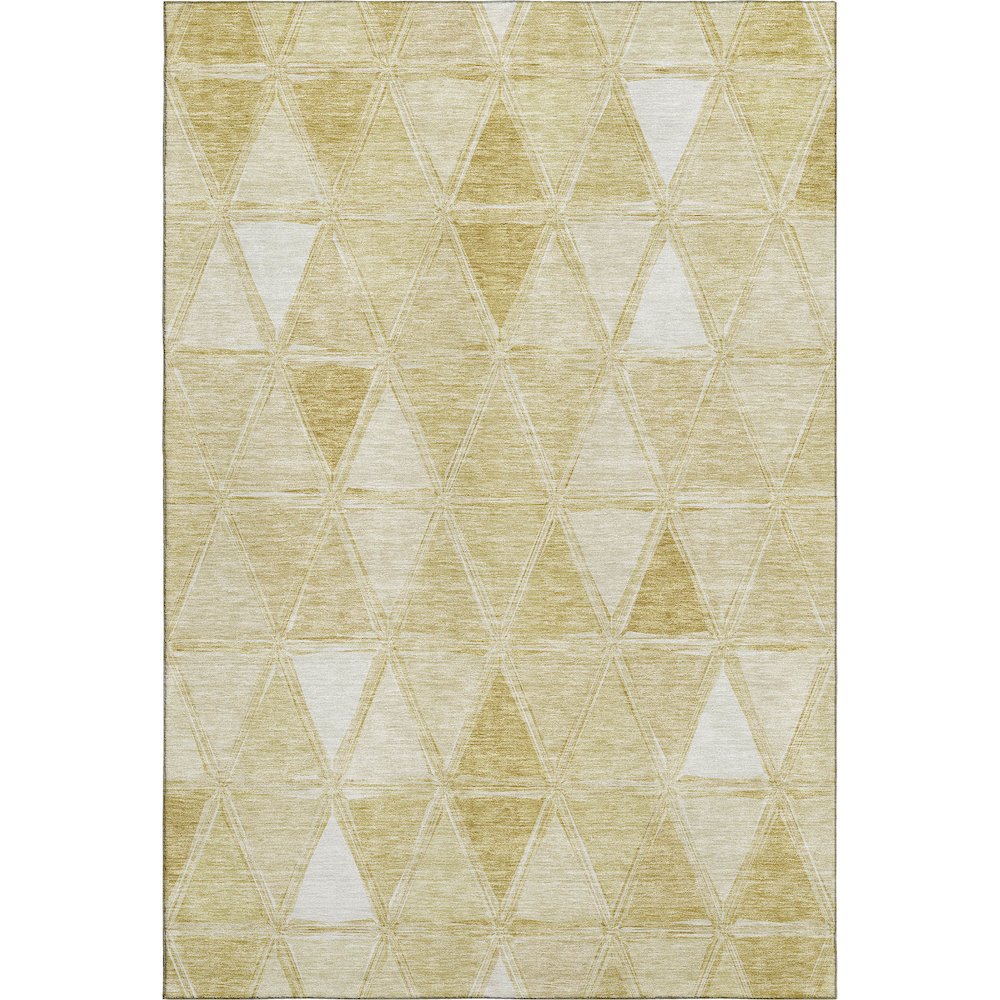 Premium Machine Washable Mayfield AMF722 Gold 9' x 12' Rug. Picture 1