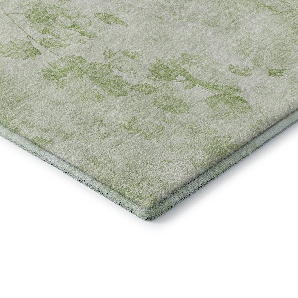 Premium Machine Washable Mayfield AMF724 Aloe 5' x 7'6" Rug. Picture 3