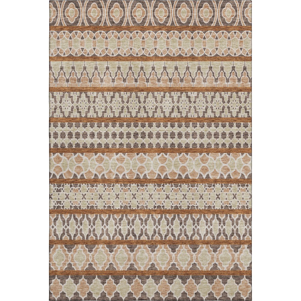 Premium Machine Washable Mayfield AMF726 Chocolate 9' x 12' Rug. Picture 1