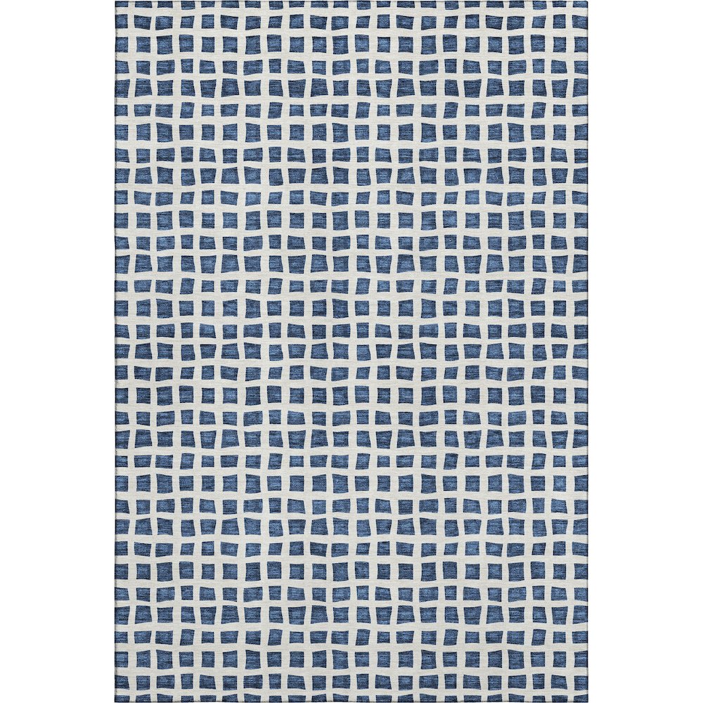 Premium Machine Washable Mayfield AMF727 Navy 9' x 12' Rug. Picture 1