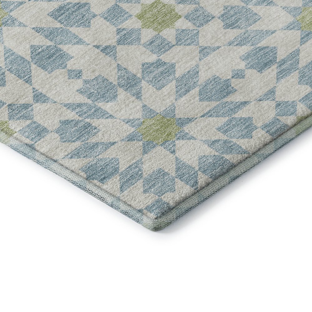 Premium Machine Washable Mayfield AMF734 Sky 5' x 7'6" Rug. Picture 3