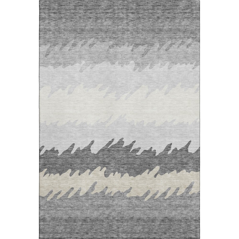 Premium Machine Washable Mayfield AMF736 Gray 9' x 12' Rug. Picture 1