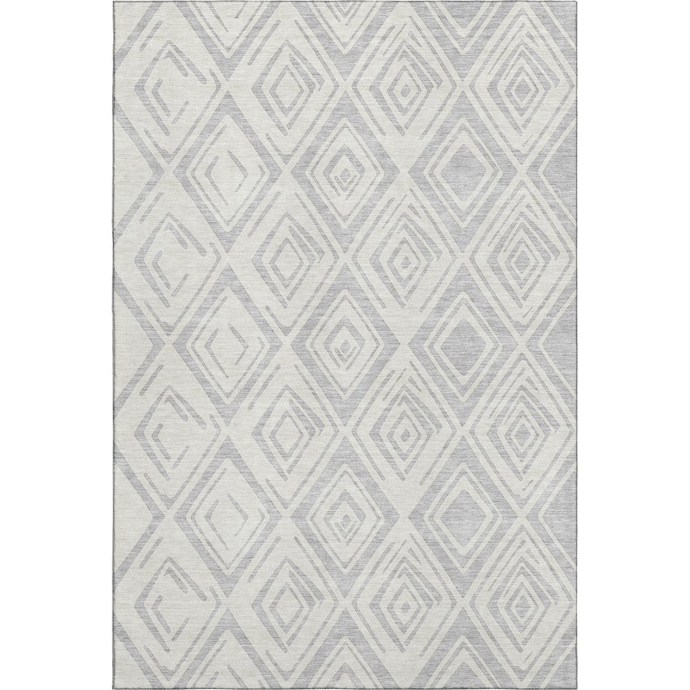 Premium Machine Washable Mayfield AMF737 Pewter 9' x 12' Rug. Picture 1
