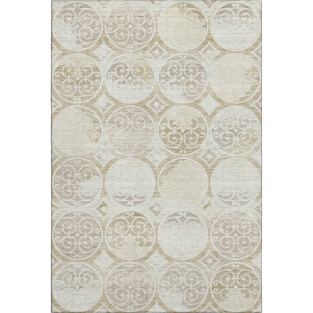 Premium Machine Washable Mayfield AMF738 Ivory 9' x 12' Rug. Picture 1