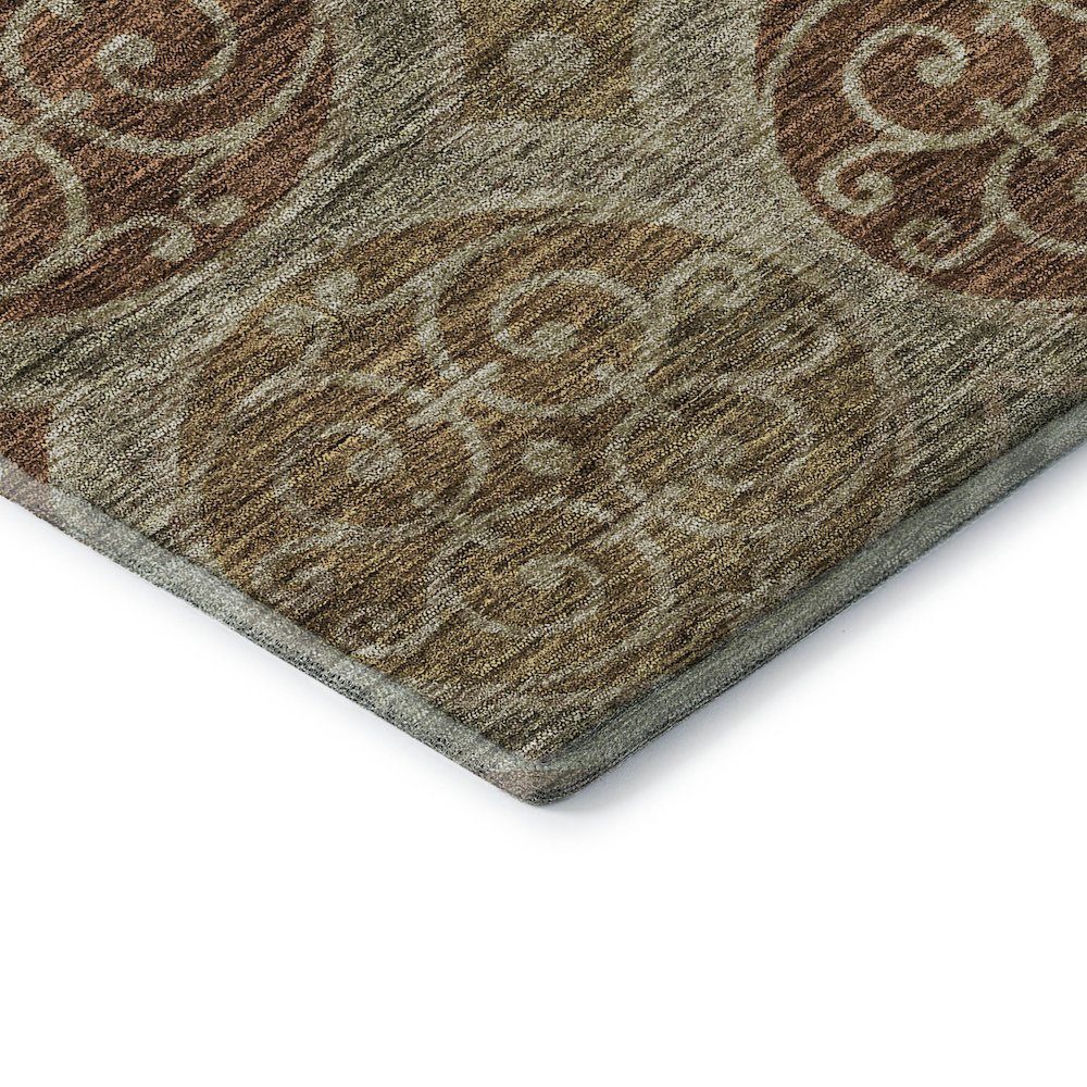 Premium Machine Washable Mayfield AMF738 Taupe 5' x 7'6" Rug. Picture 3