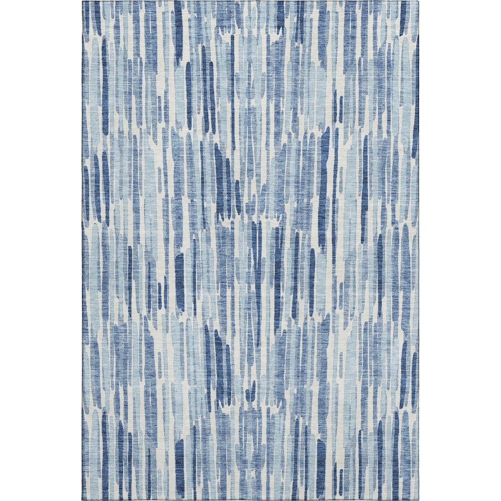 Premium Machine Washable Mayfield AMF739 Blue 9' x 12' Rug. Picture 1