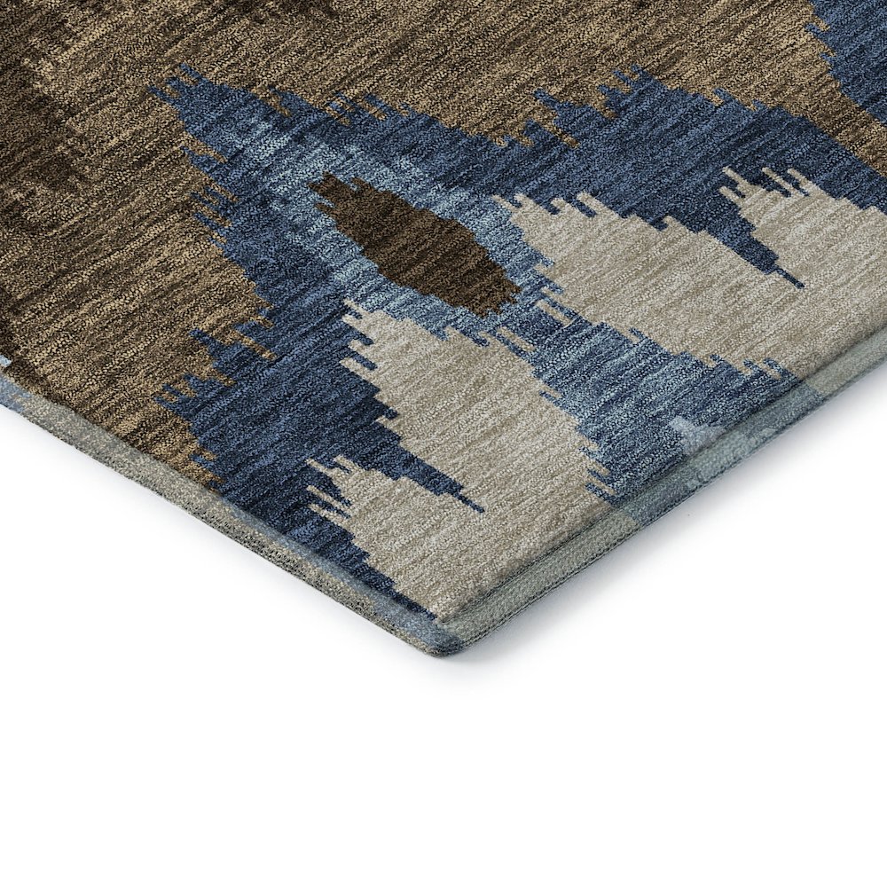 Premium Machine Washable Mayfield AMF743 Blue 5' x 7'6" Rug. Picture 3