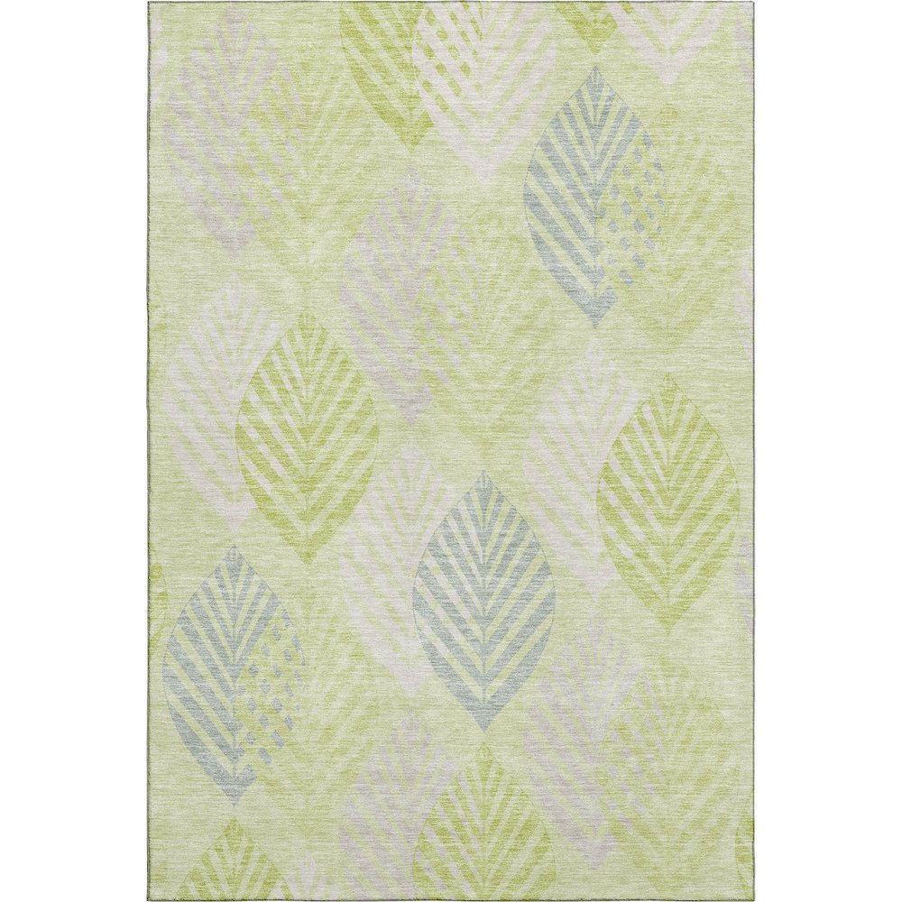 Premium Machine Washable Mayfield AMF744 Aloe 9' x 12' Rug. Picture 1