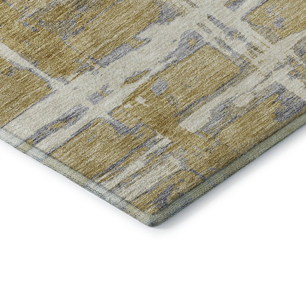 Premium Machine Washable Mayfield AMF745 Gold 5' x 7'6" Rug. Picture 3