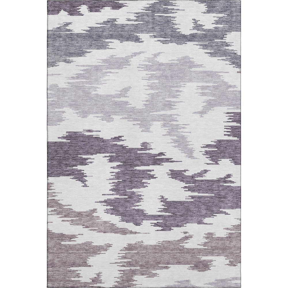 Premium Machine Washable Mayfield AMF746 Purple 9' x 12' Rug. Picture 1