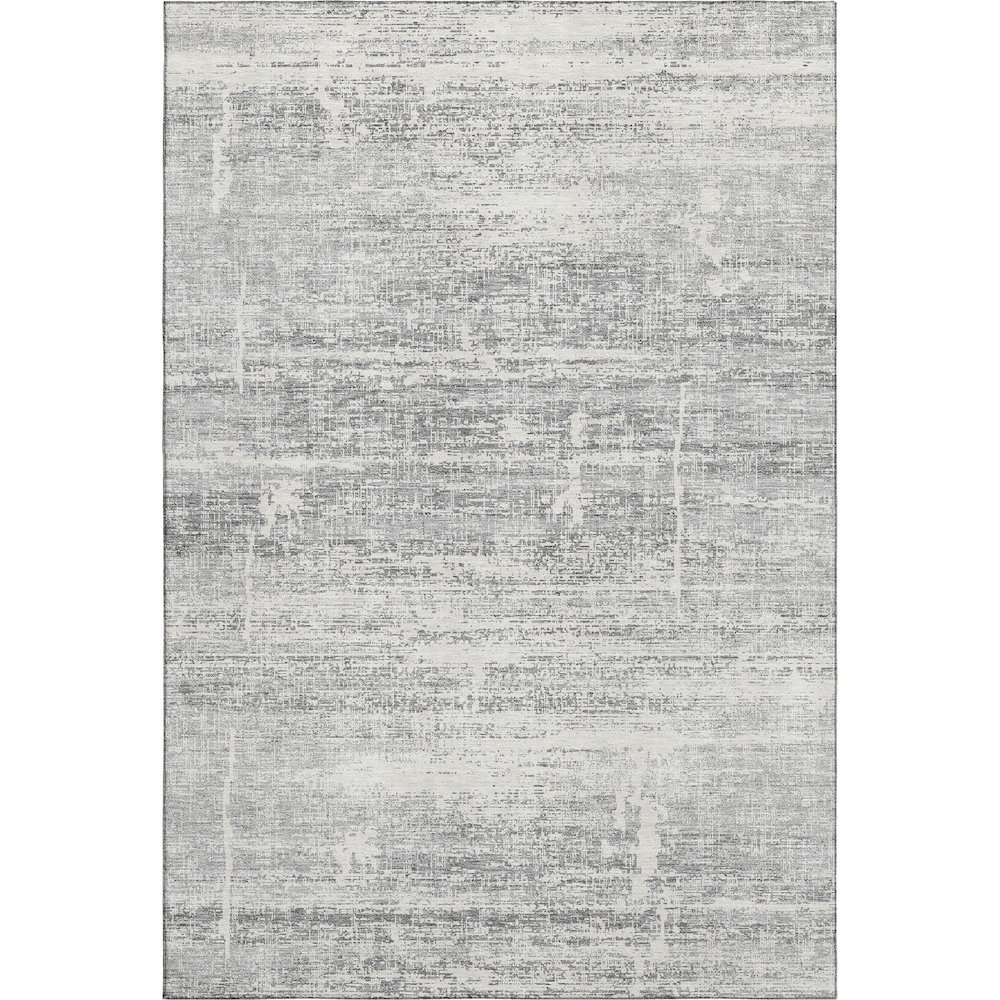 Premium Machine Washable Mayfield AMF747 Silver 9' x 12' Rug. Picture 1